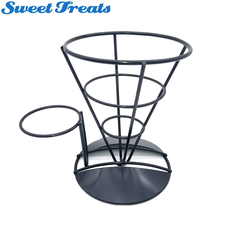 Sweettreats Wire Френч подставка для картошки фри с подставкой приправы | Дом и сад