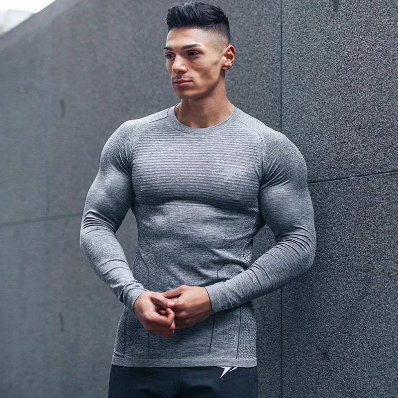 2018 New Men Running Tight Long sleeve T-shirt Compression Quick dry t shirt Male Gym Fitness Jogging Tees Tops Brand Clothing
2018 New Men Running Tight Long sleeve T-shirt Compression Quick dry t shirt Male Gym Fitness Jogging Tees Tops Brand Clothing