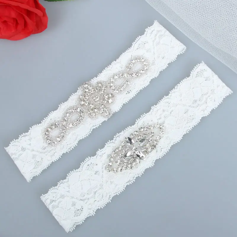New Design Original Luxury Crystal Beaded White Lace Wedding Garter Sets Handmade HT9646 Hot Selling
New Design Original Luxury Crystal Beaded White Lace Wedding Garter Sets Handmade HT9646 Hot Selling