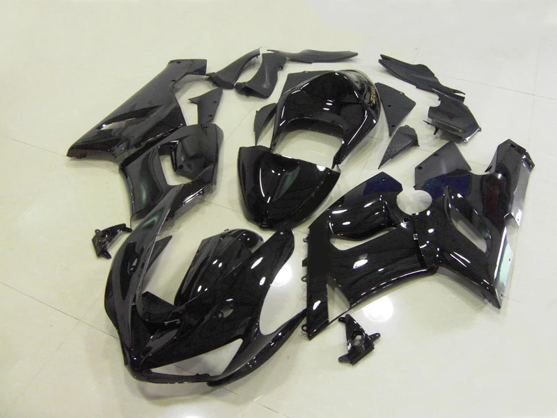 Набор обтекателей для мотоциклов KAWASAKI Ninja ZX6R 636 05 06 ZX 6R 2005 2006 zx6r ABS глянцевый черный