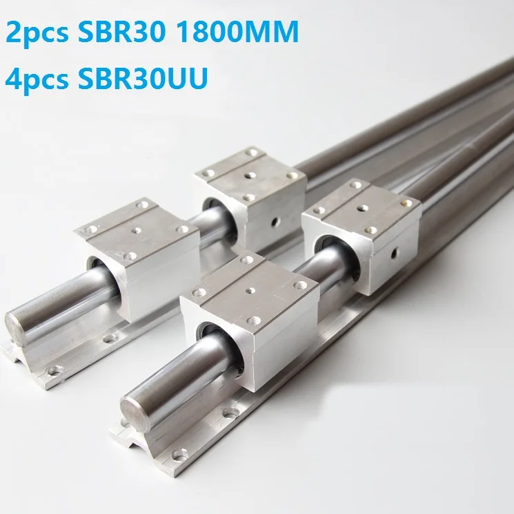 2pcs SBR30 -L 1800mm linear guide support rail + 4pcs SBR30UU linear bearing blocks CNC router parts linear rail
2pcs SBR30 -L 1800mm linear guide support rail + 4pcs SBR30UU linear bearing blocks CNC router parts linear rail