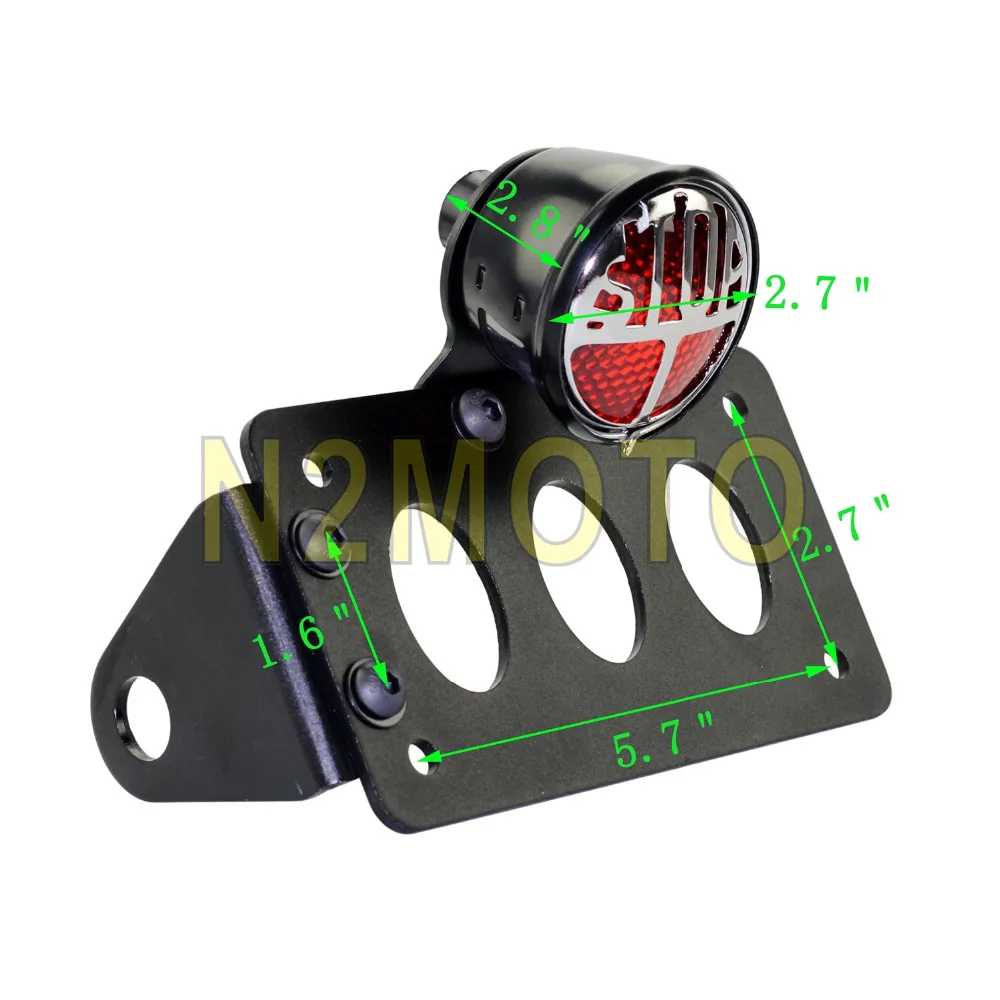 LED STOP Replica Miller Motorcycles License Plate Bracket Taillights Brake Light Universal for Harley Chopper Bobber Cafe Racer
LED STOP Replica Miller Motorcycles License Plate Bracket Taillights Brake Light Universal for Harley Chopper Bobber Cafe Racer