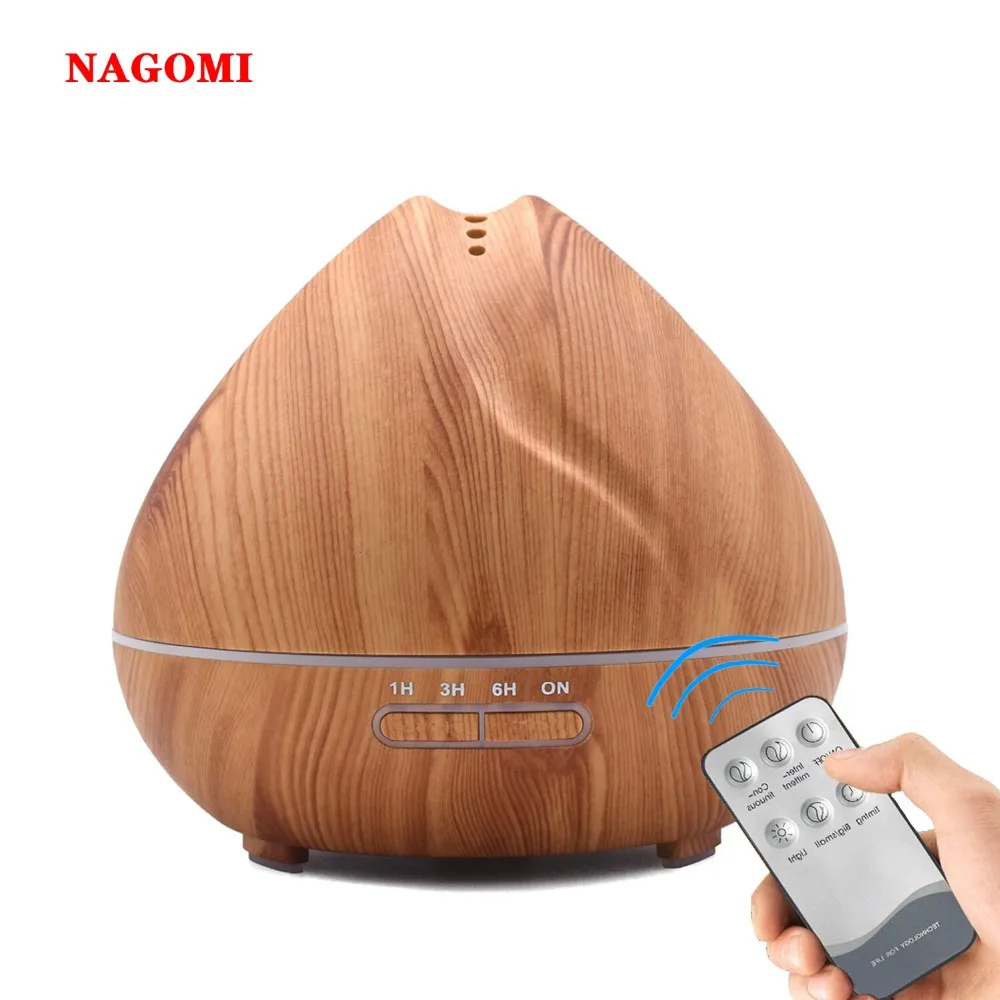 400ML Remote Control Ultrasonic Air Humidifier Wood Grain Aromatherapy Essential Oil Diffuser For Home With 7 Color Night Light
400ML Remote Control Ultrasonic Air Humidifier Wood Grain Aromatherapy Essential Oil Diffuser For Home With 7 Color Night Light