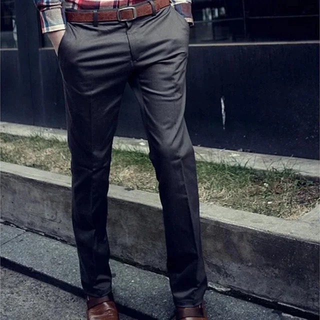 Men's Dinner Slim Suit Flats pants gentleman Cocktail Wedding Business Official Pants Office Workwear Casual Pants
Men's Dinner Slim Suit Flats pants gentleman Cocktail Wedding Business Official Pants Office Workwear Casual Pants