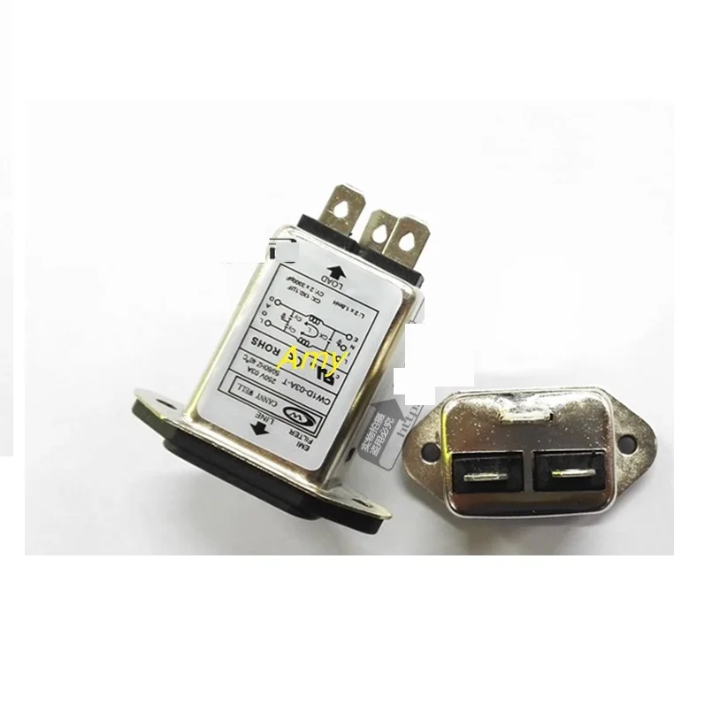 Мощный EMI фильтр CW1D 1A 3A 6A 10A однофазный Т Разъем AC 220 В|emi filter|power emi filterfilter socket |