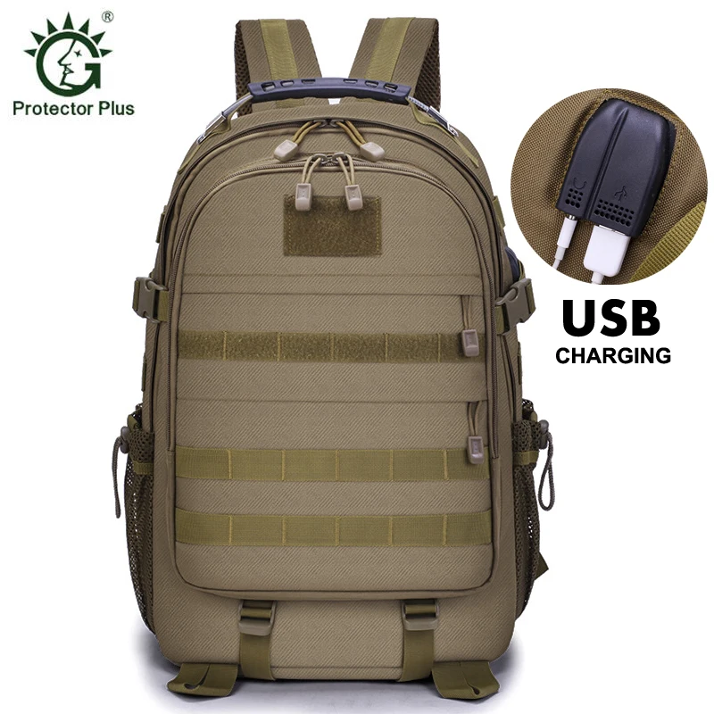 35L/40L тактический рюкзак Для мужчин 15 дюймового ноутбука зарядка через usb армии