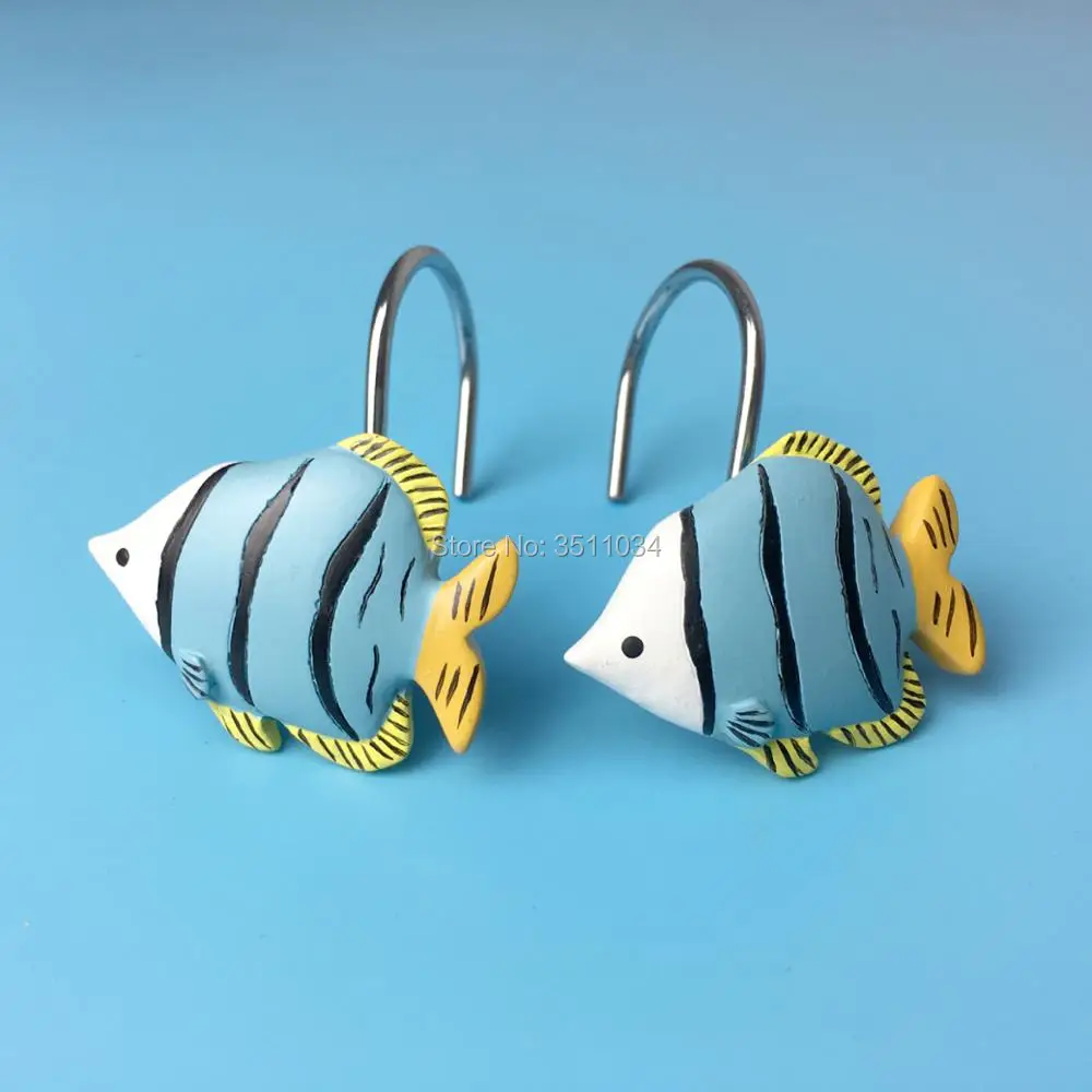 1bag 12pcs Cartoon Fish resin hook fish hook curtain hook resin shower curtain track hooks
1bag 12pcs Cartoon Fish resin hook fish hook curtain hook resin shower curtain track hooks