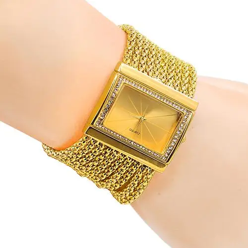 Women Fashion Multi-layer Beads Analog Quartz Alloy Band Bracelet Wrist Watch casual
Women Fashion Multi-layer Beads Analog Quartz Alloy Band Bracelet Wrist Watch casual