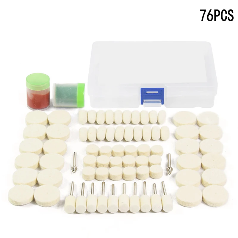 YEODA 76pc 3.0MM Handle Electric Grinder Engraver Drill Rotary Tool Accessories Set Wool Felt Wax Polishing Bits Kit+Storage Box
YEODA 76pc 3.0MM Handle Electric Grinder Engraver Drill Rotary Tool Accessories Set Wool Felt Wax Polishing Bits Kit+Storage Box