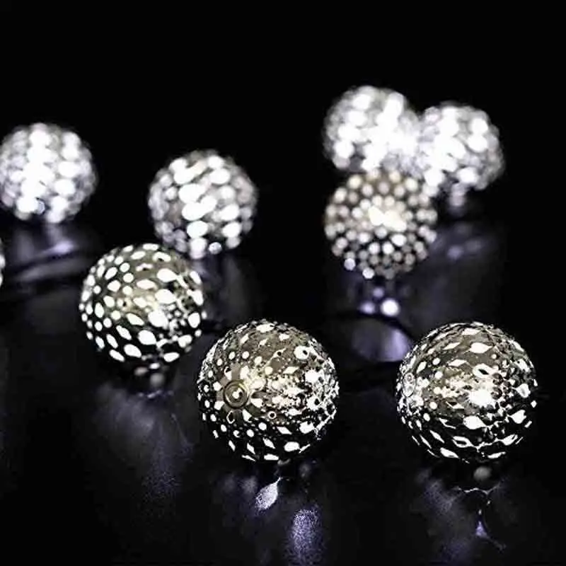 10 LED Morocco Round Ball Solar Christmas Lights Outdoor String Lights Colorful Decorative Holiday Wedding Garland Lighting
10 LED Morocco Round Ball Solar Christmas Lights Outdoor String Lights Colorful Decorative Holiday Wedding Garland Lighting