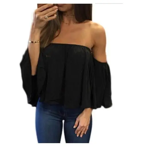 new 10 pcs Summer Shirt Women Half Sleeve Slash Neck Soild Shirt Strapless Off Shoulder Ladies Top tshirt
new 10 pcs Summer Shirt Women Half Sleeve Slash Neck Soild Shirt Strapless Off Shoulder Ladies Top tshirt