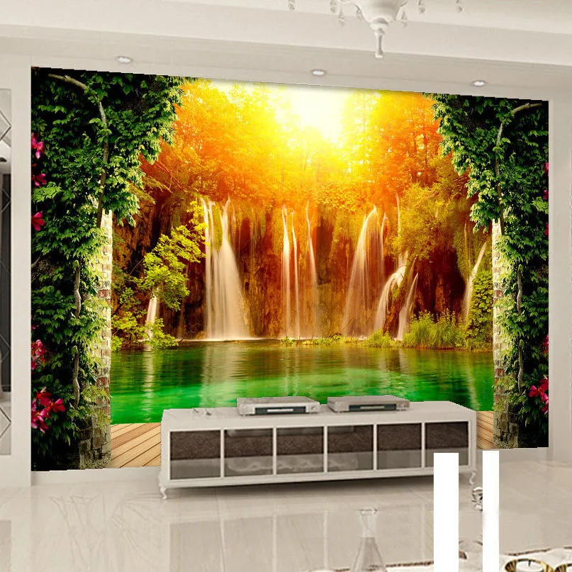 Custom Large Size 3D Non-woven Photo Wallpaper Waterfall Natural Landscape Background Wall Mural Living Room Bedroom Wall Paper
Custom Large Size 3D Non-woven Photo Wallpaper Waterfall Natural Landscape Background Wall Mural Living Room Bedroom Wall Paper