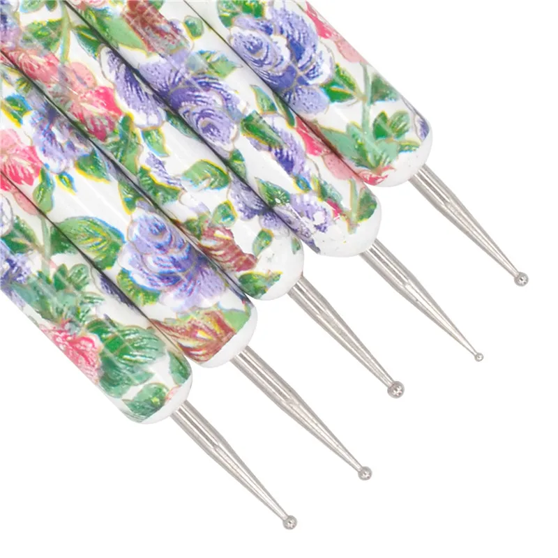 5Pcs Flower Pattern Nail Dot Painting Pen Set 2 Way Wood Handle Nail Art Dotting Tools Beauty Salon Nail Pen Brush Care Set
5Pcs Flower Pattern Nail Dot Painting Pen Set 2 Way Wood Handle Nail Art Dotting Tools Beauty Salon Nail Pen Brush Care Set