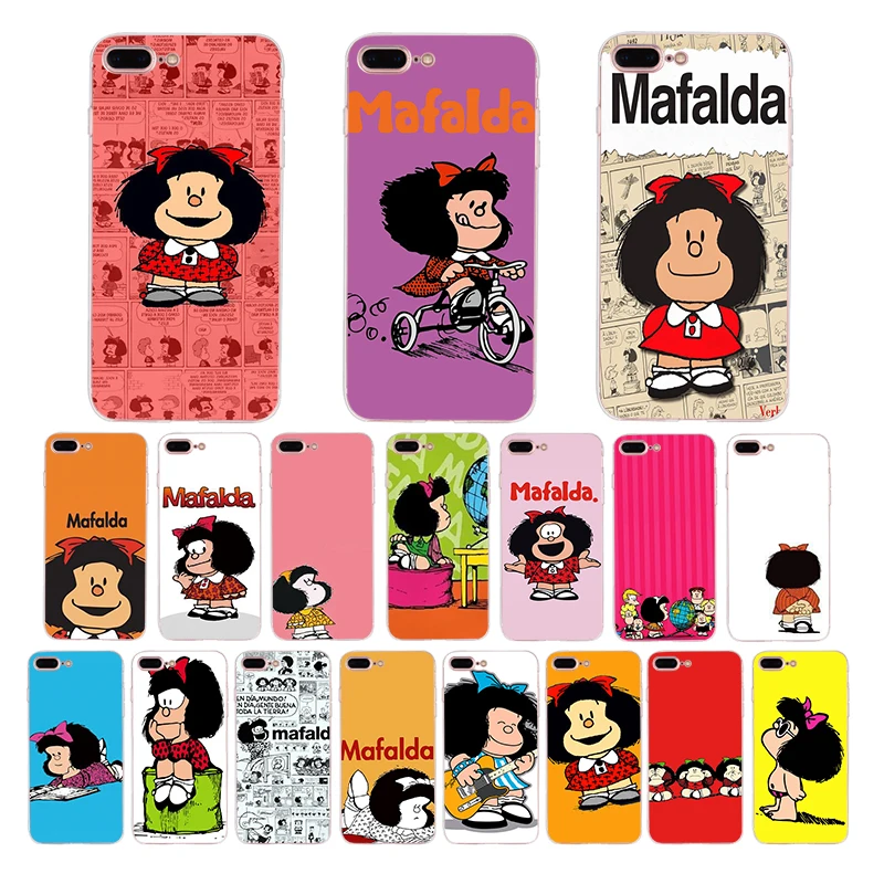 Cartoon Mafalda Silicone fitted Case For iphone cover x xr xs max Coque 7 6s 6 8 plus 5 5s se phone shell lovely Girl Pattern
Cartoon Mafalda Silicone fitted Case For iphone cover x xr xs max Coque 7 6s 6 8 plus 5 5s se phone shell lovely Girl Pattern