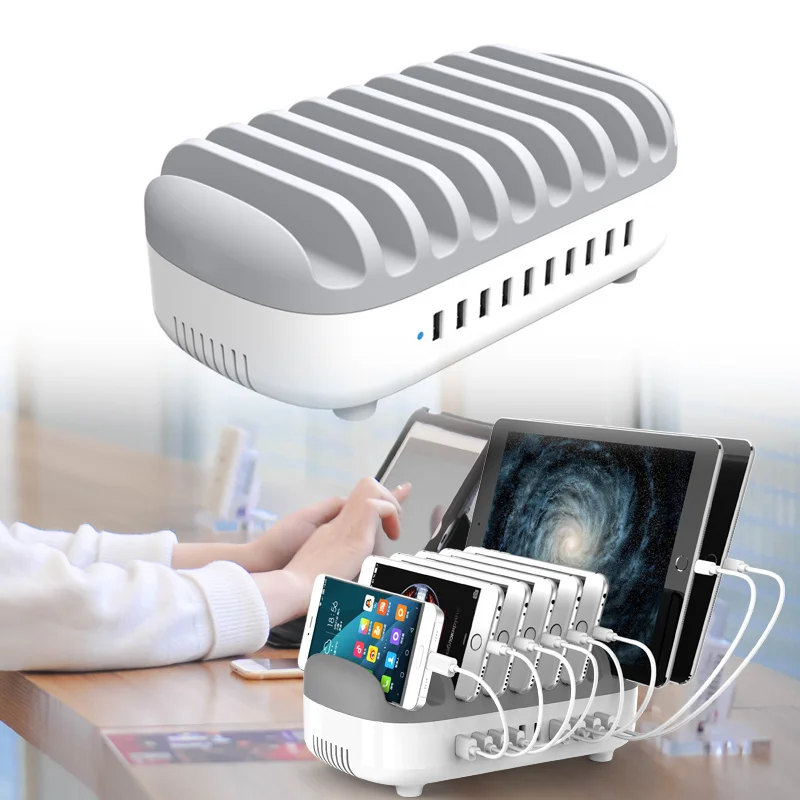 1Pc Multi-port Fast Charging Station 5/10 Ports USB Charger Stand for Smart Phone EM88
1Pc Multi-port Fast Charging Station 5/10 Ports USB Charger Stand for Smart Phone EM88