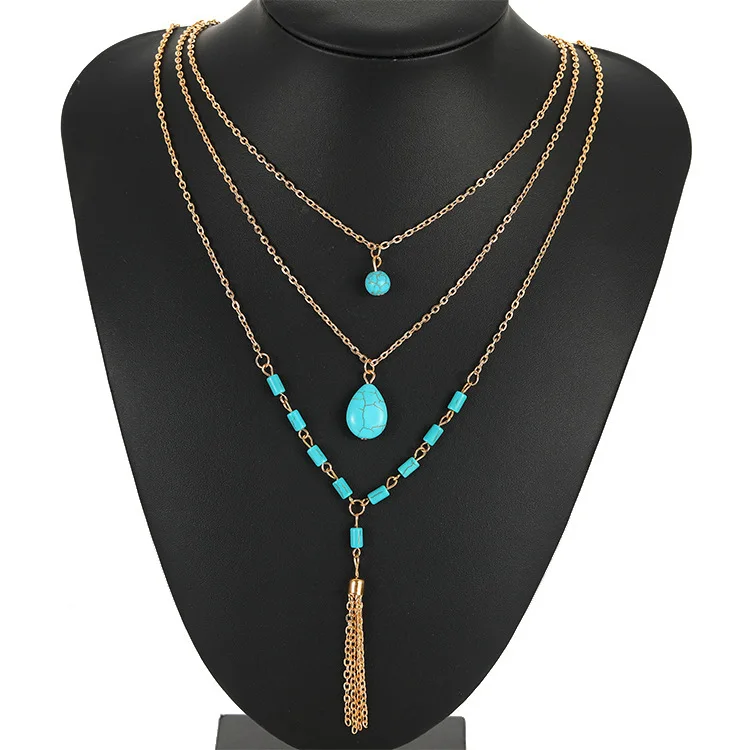 Europe And The United States 2019 Fashion New Pendant Necklace Temperament Wild Three-layer Green Stone Tassel Women Necklace
Europe And The United States 2019 Fashion New Pendant Necklace Temperament Wild Three-layer Green Stone Tassel Women Necklace