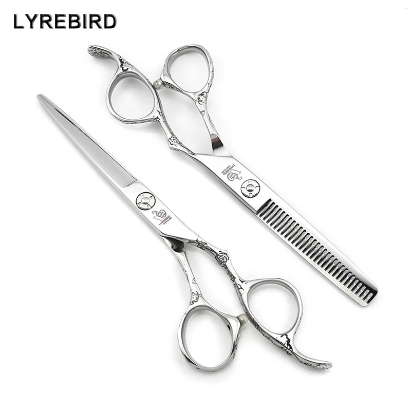 Professional Hair Scissors 6 INCH Barber Scissors Haircut Scissors Rose Flower Handle Lyrebird HIGH CLASS NEW
Professional Hair Scissors 6 INCH Barber Scissors Haircut Scissors Rose Flower Handle Lyrebird HIGH CLASS NEW