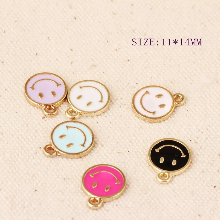 10pcs/lot 11*14mm Smile Face Jewelry Accessories Charms Floting Pendant DIY Jewelry Earrings
10pcs/lot 11*14mm Smile Face Jewelry Accessories Charms Floting Pendant DIY Jewelry Earrings