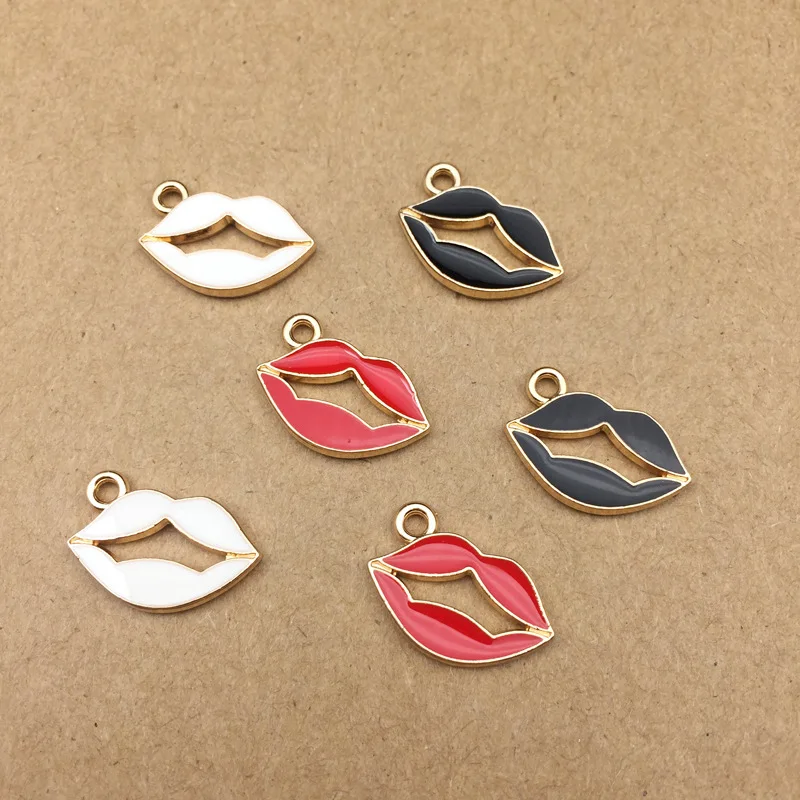 10pcs 11x18mm enamel mouth charm for jewelry making fashion charm earring pendant enamel charms
10pcs 11x18mm enamel mouth charm for jewelry making fashion charm earring pendant enamel charms