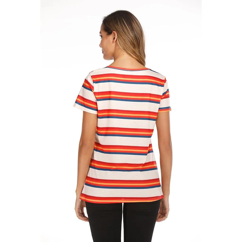 SAGACE Summer Women Tops Maternity Striped Print Short Sleeve Tshirt Ladies Pregnant T-Shirt Summer Pregnancy Clothes T Shirt
SAGACE Summer Women Tops Maternity Striped Print Short Sleeve Tshirt Ladies Pregnant T-Shirt Summer Pregnancy Clothes T Shirt