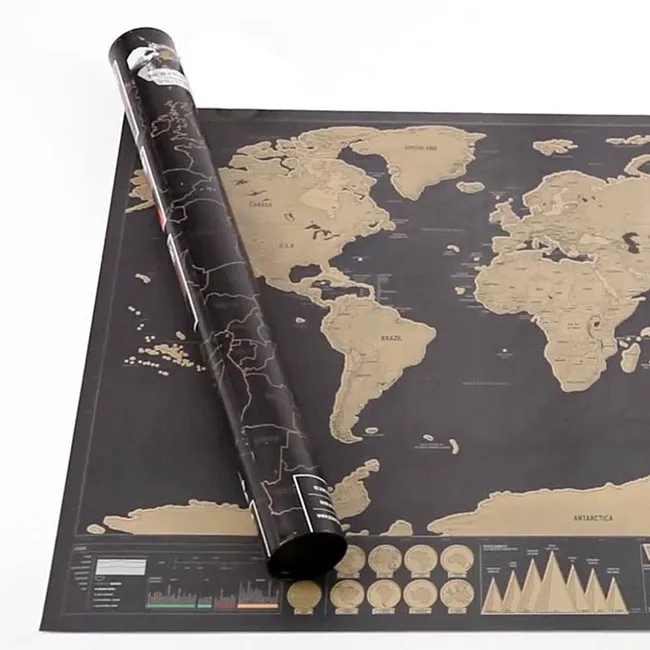 Deluxe Erase Black World Map Scratch off World Map Personalized Travel Scratch for Map Room Home Decoration Wall Gifts
Deluxe Erase Black World Map Scratch off World Map Personalized Travel Scratch for Map Room Home Decoration Wall Gifts