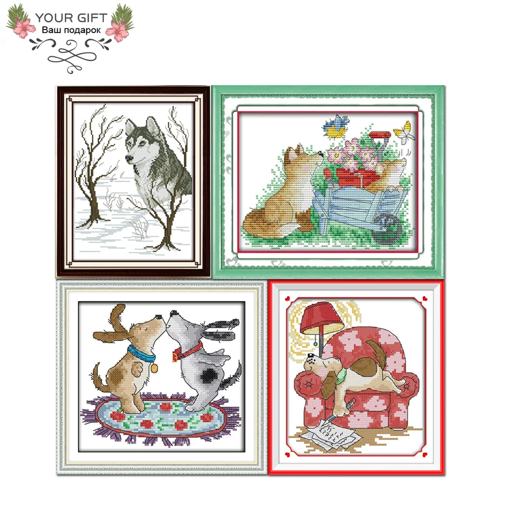Joy Sunday Puppy Home Decor D933D935D936D937 Sled Butterfly Kiss Writing Dog Animal Needlepoints Cross Stitch Kit
Joy Sunday Puppy Home Decor D933D935D936D937 Sled Butterfly Kiss Writing Dog Animal Needlepoints Cross Stitch Kit