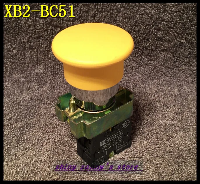 1Pcs XB2-BC51 1 NO Momentary Yellow Mushroom Head Push Button Switch N/O Brand New
1Pcs XB2-BC51 1 NO Momentary Yellow Mushroom Head Push Button Switch N/O Brand New