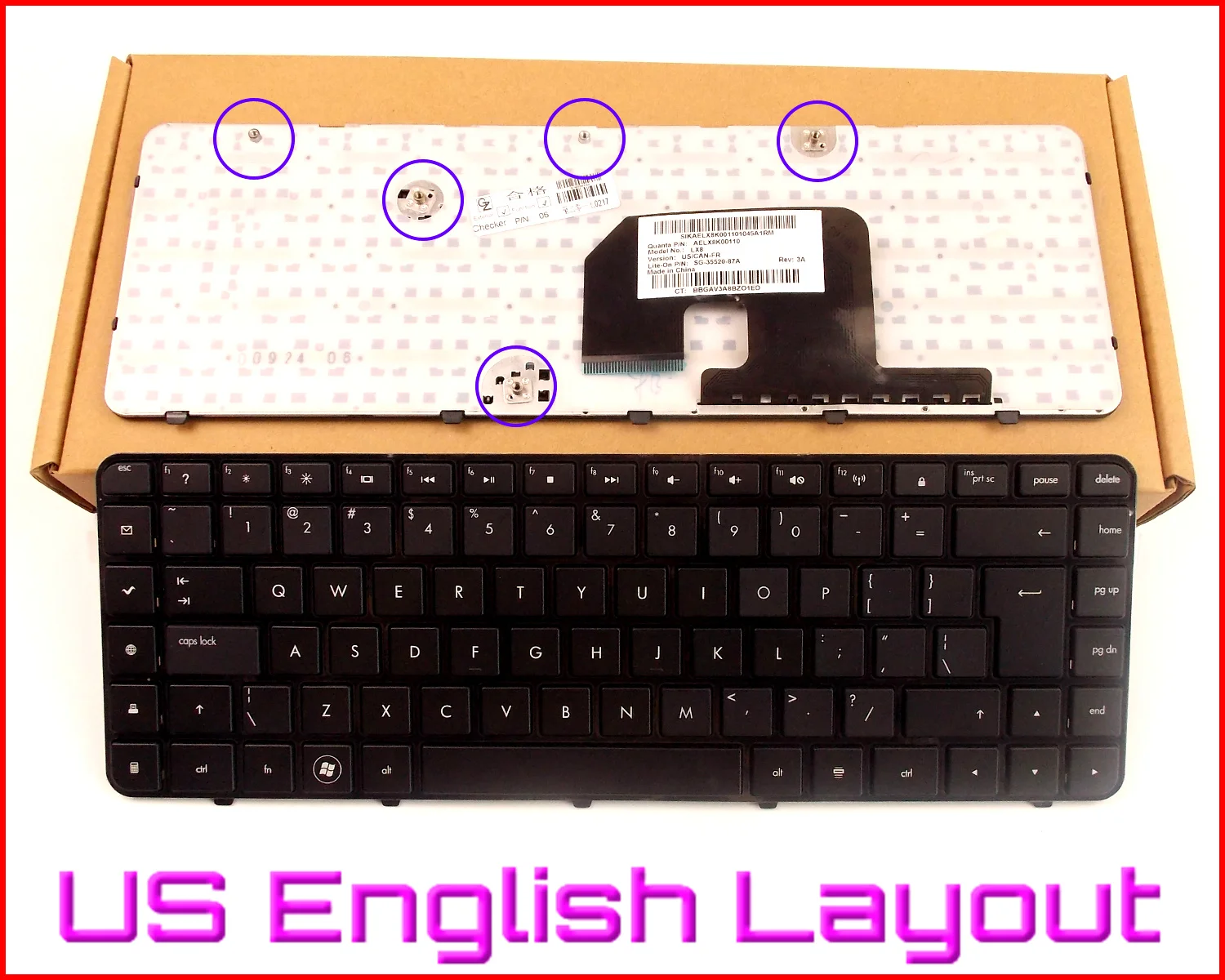 New Keyboard US English Version for HP Pavilion DV6-3050 DV6-3050US DV6-3051 DV6-3114 DV6-3114CA DV6-3123 DV6-3143CL Laptop
New Keyboard US English Version for HP Pavilion DV6-3050 DV6-3050US DV6-3051 DV6-3114 DV6-3114CA DV6-3123 DV6-3143CL Laptop
