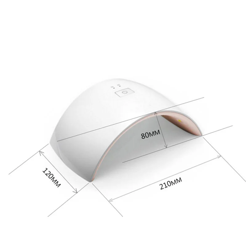 LED Gel Nail Dryer Machine White Light Profession UV Lamp Fit All Polish Art Tools 24W | Красота и здоровье