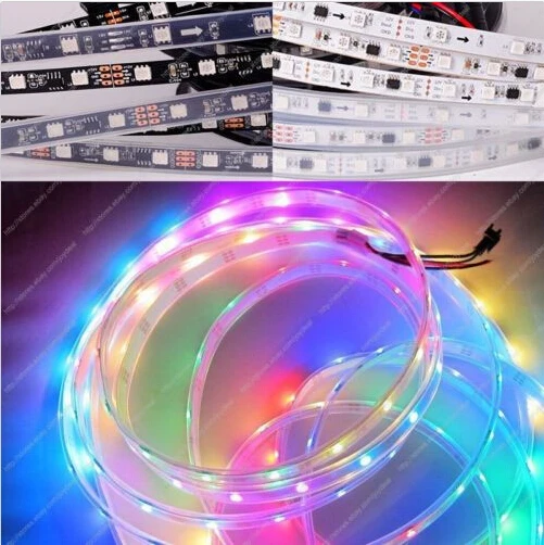 5 м 12В WS2811 5050SMD 30led/48led/60led/m Цифровой RGB Dream Color Pixel/1 ic дисков 3led чип/водонепроницаемый