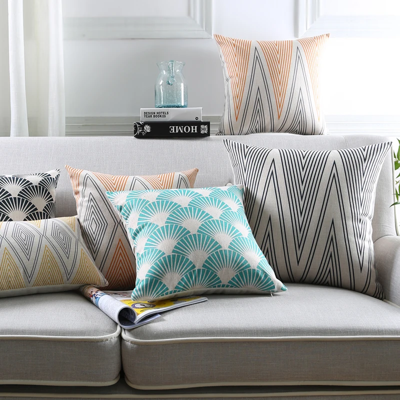 Wholesales Linen Pillow Cover Cushion Cover Yellow Black Zigzag Teal Arrow Geometric Home Decorative Pillow Case 45x45cm/30x50cm
Wholesales Linen Pillow Cover Cushion Cover Yellow Black Zigzag Teal Arrow Geometric Home Decorative Pillow Case 45x45cm/30x50cm