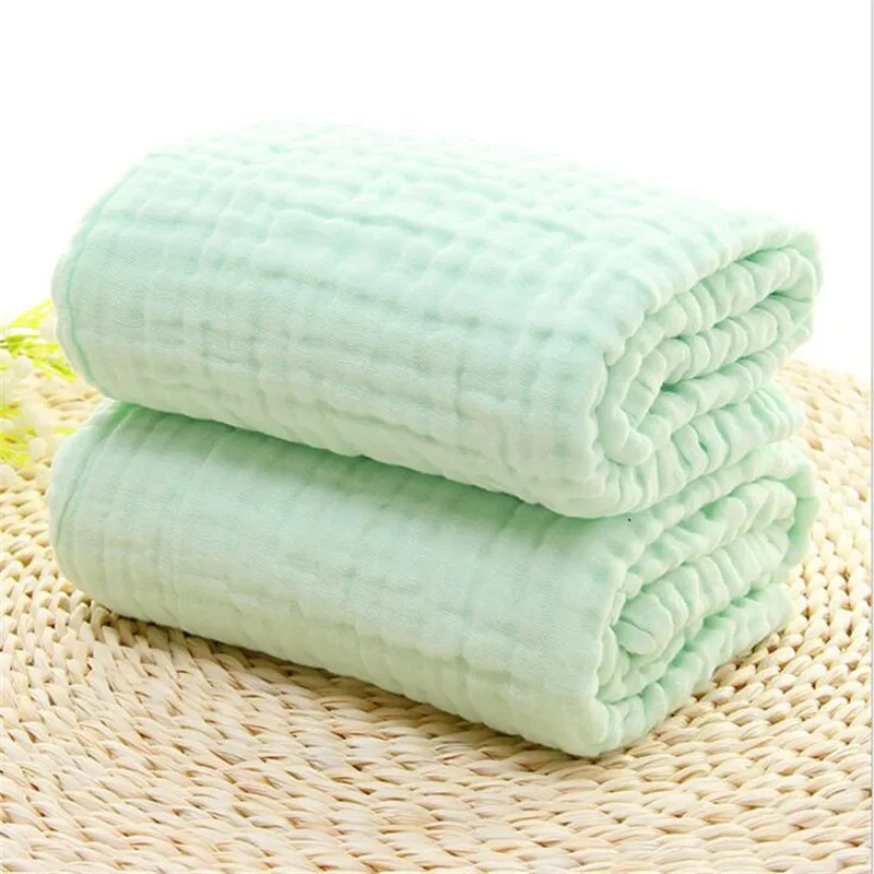 105*105cm Breathable soft muslin blanket for baby six layers gauze cotton baby receiving bed cover blanket cotton baby blanket
105*105cm Breathable soft muslin blanket for baby six layers gauze cotton baby receiving bed cover blanket cotton baby blanket