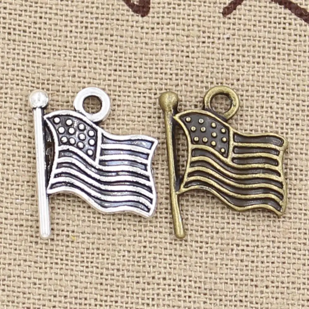 20pcs Charms USA Flag 18x15mm Hollow Antique charms,pendant fit,Vintage Tibetan Bronze,DIY Findings Handmade Jewelry
20pcs Charms USA Flag 18x15mm Hollow Antique charms,pendant fit,Vintage Tibetan Bronze,DIY Findings Handmade Jewelry