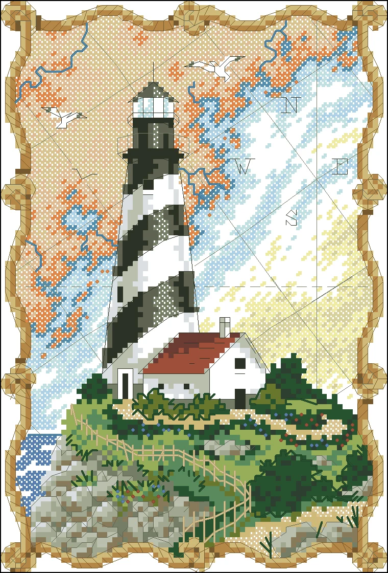 Needlework 14CT 16CT 18CT Cross Stitch, DIY Count Cross Stitch, Embroidery Set, lighthouse
Needlework 14CT 16CT 18CT Cross Stitch, DIY Count Cross Stitch, Embroidery Set, lighthouse