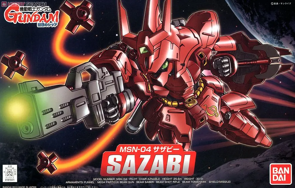 Bandai SD BB MSN-04 Sazabi Gundam мобильный костюм сборные модели наборы экшн-фигурки Детские игрушки подарок парню
Bandai SD BB MSN-04 Sazabi Gundam мобильный костюм сборные модели наборы экшн-фигурки Детские игрушки подарок парню