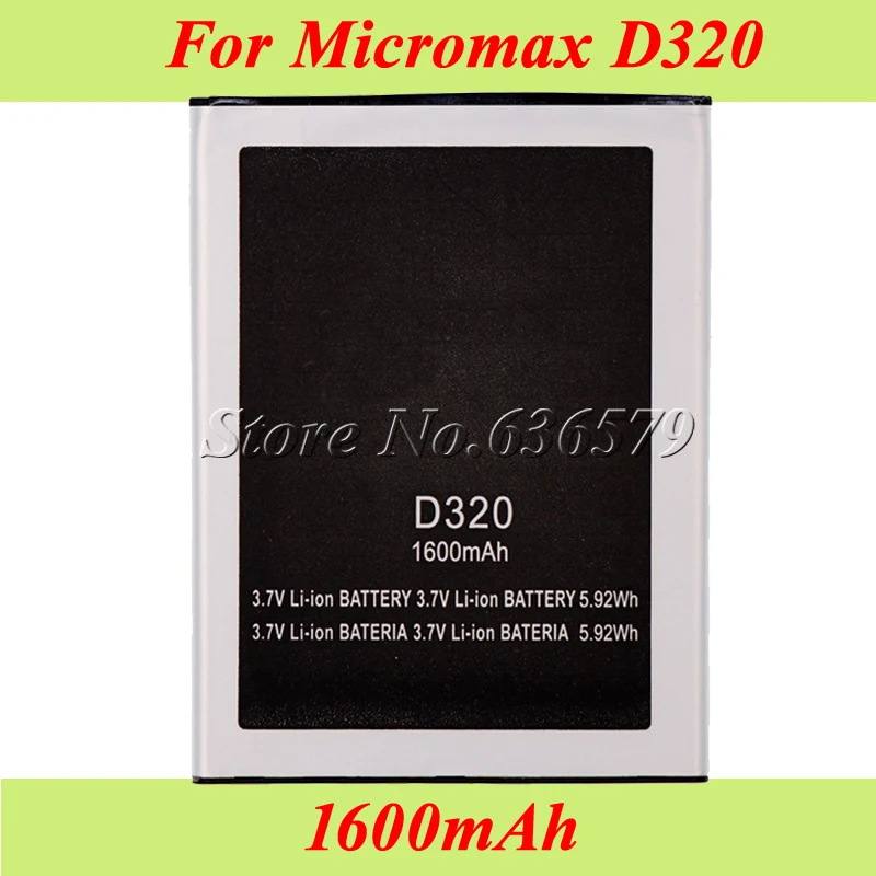 Аккумулятор для Micromax D320 1600 мАч|battery for micromax|battery forbattery micromax |