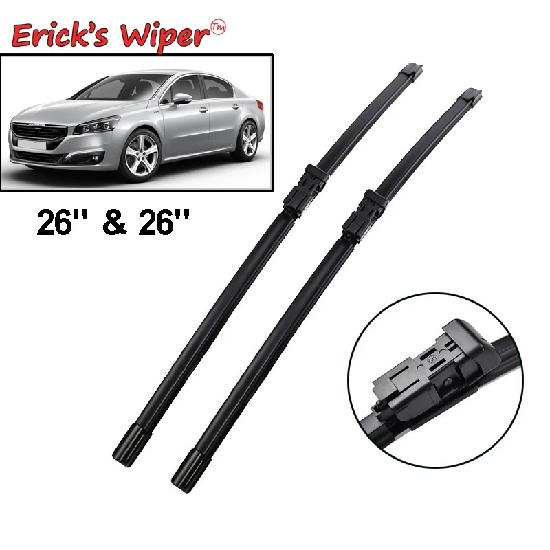 Erick's Wiper LHD Front Wiper Blades For Peugeot 508 2010 - 2018 Windshield Windscreen Front Window 26"+26"
Erick's Wiper LHD Front Wiper Blades For Peugeot 508 2010 - 2018 Windshield Windscreen Front Window 26"+26"