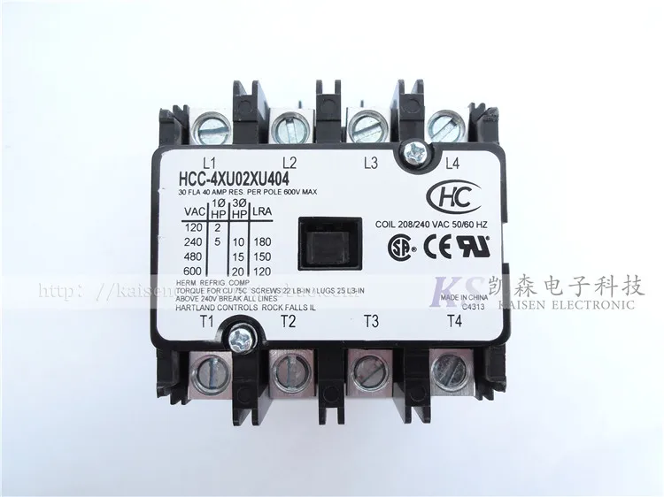 208V-240V 30A HCC-4XU02XU Aluminum Column Mounting UL CSA American Quadrupole AC Contactor
208V-240V 30A HCC-4XU02XU Aluminum Column Mounting UL CSA American Quadrupole AC Contactor