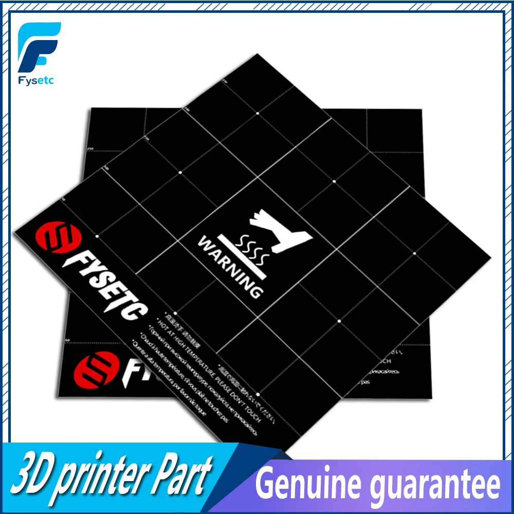 2pcs Frosted Heat Hot Bed Sticker Coordinate Printed 300x300mm Surface Build Sheet Plate For CR-10S Lulzbot Taz6
2pcs Frosted Heat Hot Bed Sticker Coordinate Printed 300x300mm Surface Build Sheet Plate For CR-10S Lulzbot Taz6