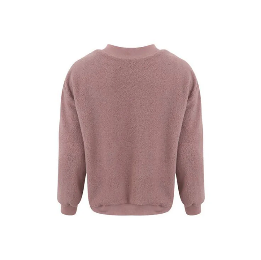 European and American Women's Autumn & Winter New Solid Color O-Neck Fashion Long-sleeved Loose Plush Casual Sweatshirts Female
European and American Women's Autumn & Winter New Solid Color O-Neck Fashion Long-sleeved Loose Plush Casual Sweatshirts Female