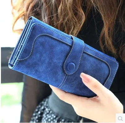 Новый Модный женский кошелек матовый длинный брендовый клатч 9 цветов сумочка на