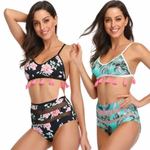 Womens Push Up Padded Bra Set High Waisted Swim Suit Bathing Suit Swimwear Ladies Flower Tassel Beach Wear Female Suits
Womens Push Up Padded Bra Set High Waisted Swim Suit Bathing Suit Swimwear Ladies Flower Tassel Beach Wear Female Suits