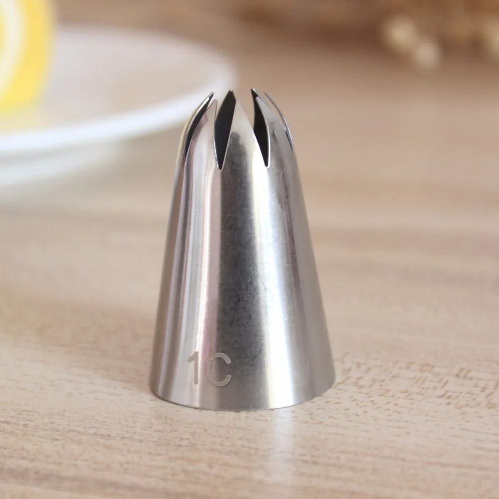 #1C Piping Nozzle Decoration Icing Tips Large Size Cream Flower Rose Nozzles Cookies Baking Tool Cake Cupcake Decor
#1C Piping Nozzle Decoration Icing Tips Large Size Cream Flower Rose Nozzles Cookies Baking Tool Cake Cupcake Decor