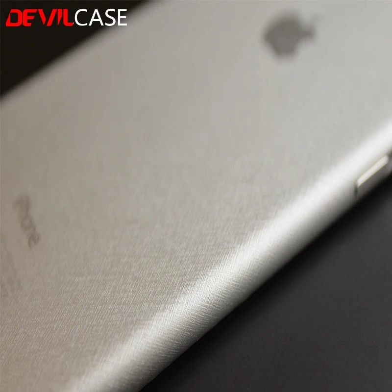 Devilcase прозрачная задняя и боковыми Стикеры для iPhone 6 6S прямой линией/крест