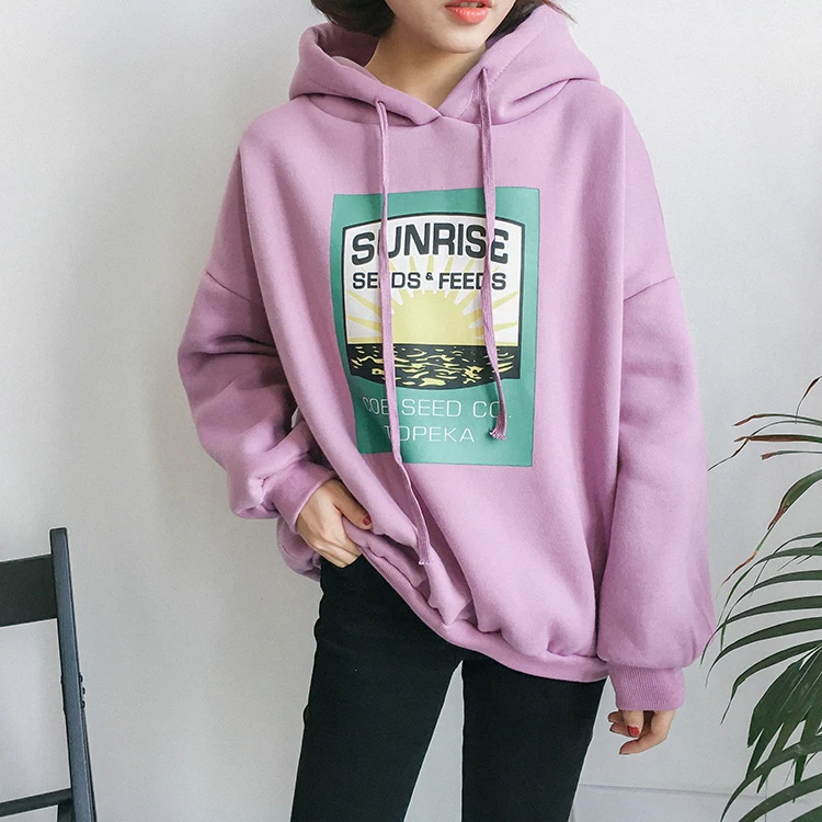 2 colors 2017 autumn and winter loose print long-sleeve pullover sweatshirts womens hoodies womens (F464)
2 colors 2017 autumn and winter loose print long-sleeve pullover sweatshirts womens hoodies womens (F464)