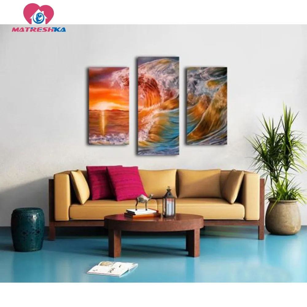 Diamond mosaic landscape Sea Painting rhinestones diamond needlework Diamond embroidery triptych Modular pictures diy kit
Diamond mosaic landscape Sea Painting rhinestones diamond needlework Diamond embroidery triptych Modular pictures diy kit