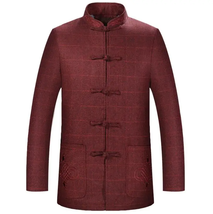 cotton thickening middle-aged Chinese tunic suit man jacket men blazer coats mens Tang suit stand collar father wear winter
cotton thickening middle-aged Chinese tunic suit man jacket men blazer coats mens Tang suit stand collar father wear winter