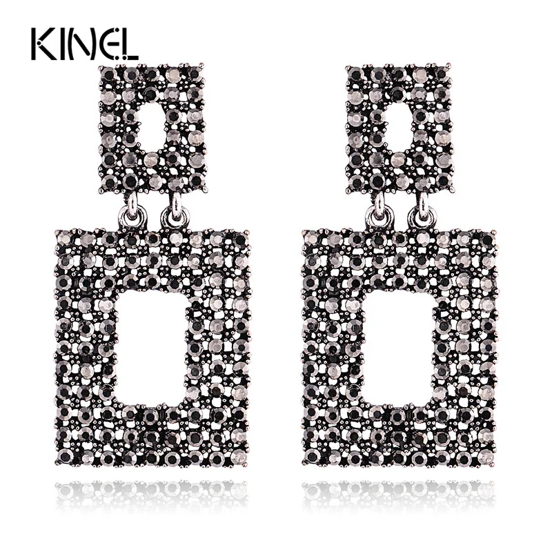 Kinel Punk Rock Gray Crystal Earrings For Women Bohemia Style Luxury Party Exaggerated Accessories Vintage Jewelry
Kinel Punk Rock Gray Crystal Earrings For Women Bohemia Style Luxury Party Exaggerated Accessories Vintage Jewelry