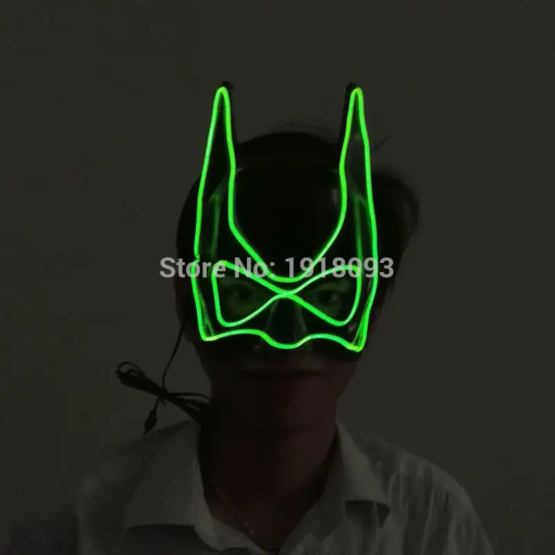 NEW Kind V Shape ,10 Style Select EL wire Mask Halloween Party Mask LED Festival Glowing Novelty Lighting+DC-3V Driver
NEW Kind V Shape ,10 Style Select EL wire Mask Halloween Party Mask LED Festival Glowing Novelty Lighting+DC-3V Driver