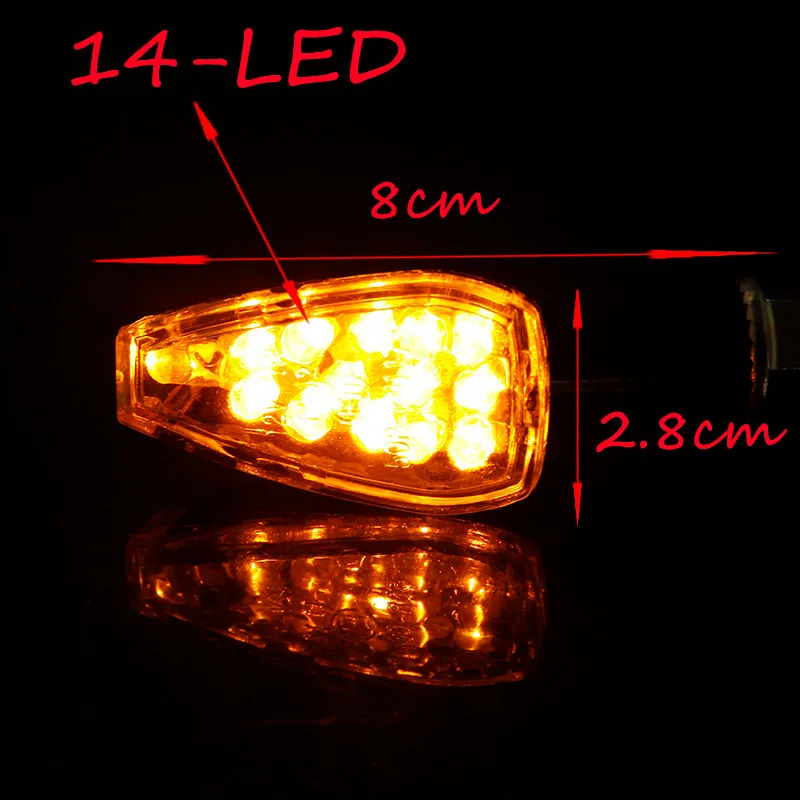 evomosa 2 pairs Motorcycle 14 LED Turn Signal Light Indicator Flashing Lamp for BMW Ducati Aprilia Moto Guzzi Buell Triumph
evomosa 2 pairs Motorcycle 14 LED Turn Signal Light Indicator Flashing Lamp for BMW Ducati Aprilia Moto Guzzi Buell Triumph